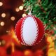 thumbnail image 5 of Seyotauo Red And White Christmas Ornaments Multishape (Spherical & Gift Box) Faux Plush with Hanging Cord - Christmas Tree Decorations, Window Display Holiday Christmas Decor Festive Christmas Decor, 5 of 8
