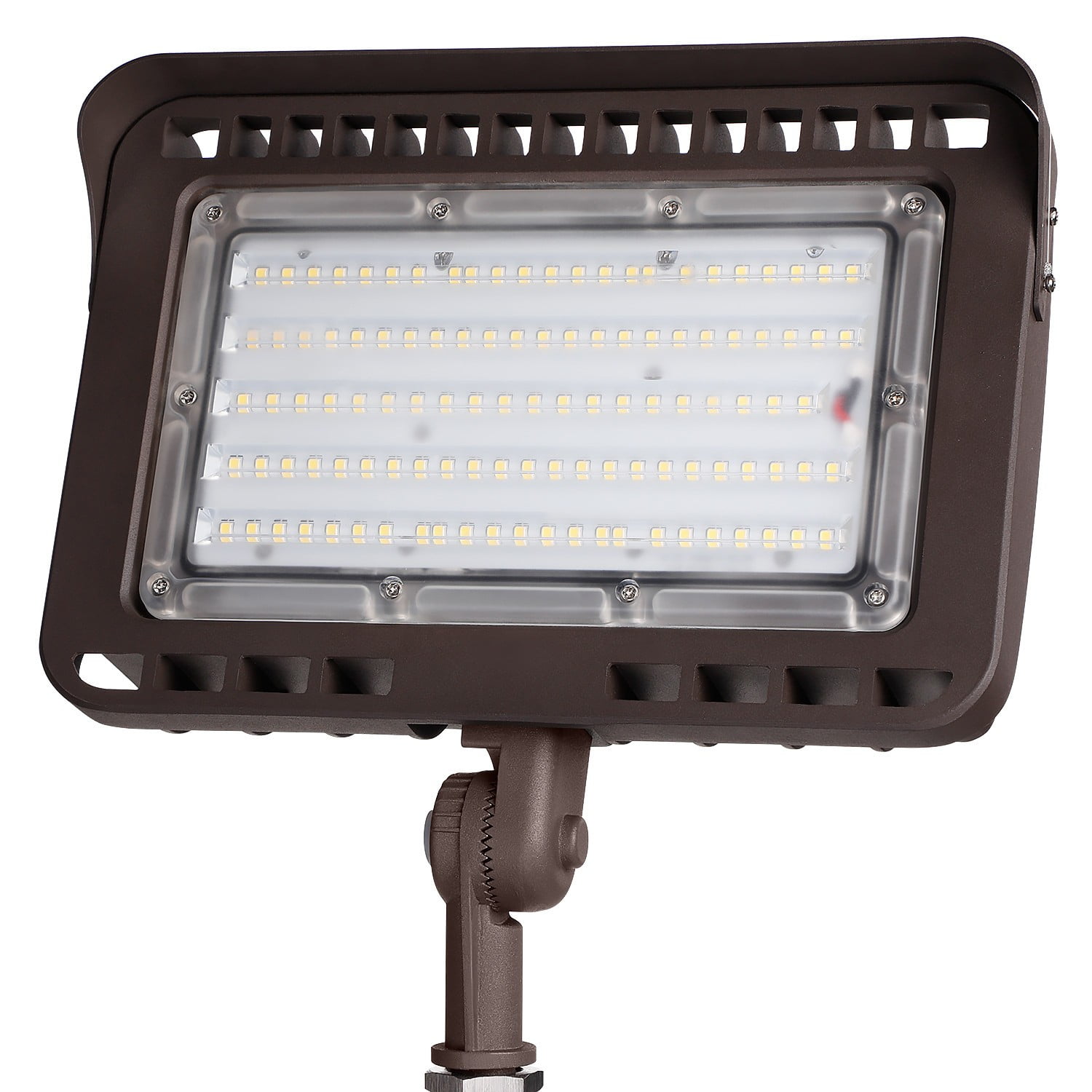 Leonlite 100W LED Flood Light Outdoor  CRI90+  LED Flood Lights with Knuckle Mount  1000W Eqv.  IP65  5000K Daylight