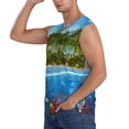 thumbnail image 3 of Picia Island And Coral Reef mens Cotton Tank Undershirts , Moisture-wicking Ribbed Tanks, Lightweight Cotton Tank Undershirts-XX-Large, 3 of 8
