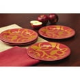 thumbnail image 3 of Rachael Ray Dinnerware Gold Scroll 4-Piece Round Appetizer Plate Set, 3 of 3