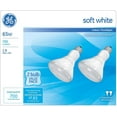 thumbnail image 2 of GE Watt-Miser 65 W BR30 Floodlight Incandescent Bulb E26 (Medium) Soft White 2 pk, 2 of 4