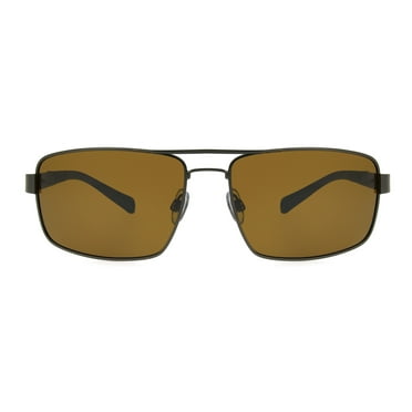 Foster Grant Men's Aviator Fashion Sunglasses Brown