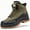 Army Green, variant on Mens Snow Boots Waterproof Mid Top Ankle Boot Non-Slip Outdoor Winter Boots