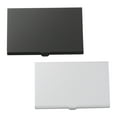 thumbnail image 4 of STRANDCHIC 2Pcs Business Card Holder Desktop Black Silver with Professional Design, 4 of 6