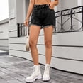 thumbnail image 6 of Shorts for Women Casual High Waisted Stretchy Denim Pants Summer Fasion Casual Hot Jorts with Pockets, 6 of 7