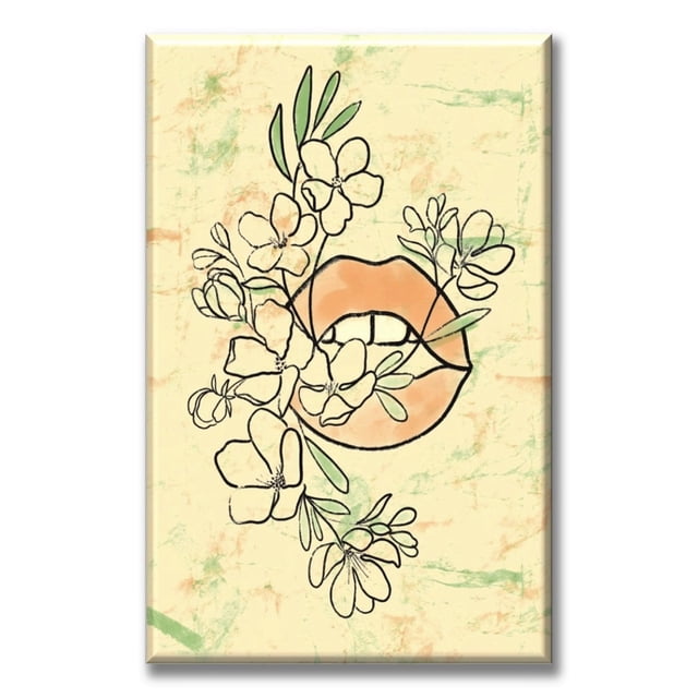 Cuadro Canva Listo Para Colgar Tipo Galería Labios 60X90 cm Pixtreats