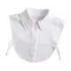 thumbnail image 4 of Blusa de media camisa de cuello falso de gasa elegante con cuello falso falso para Blanco, 4 of 8