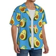thumbnail image 2 of Kdxio Men'S Hawaiian Shirt For Men Short Sleeve Shirt Flowers Avocado Summer Casual Holiday Beach Button Down T-Shirts, 2 of 5