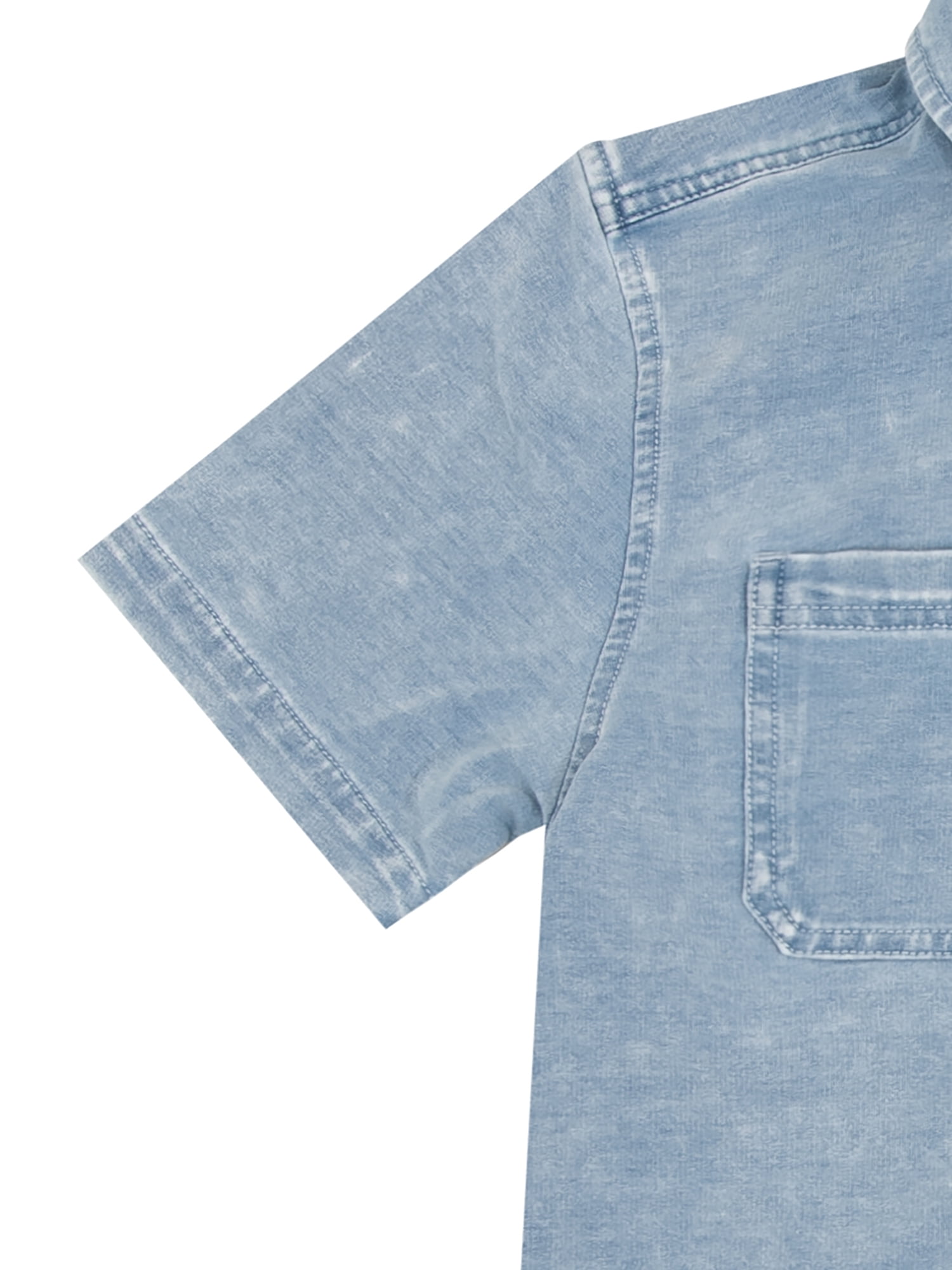 Wonder Nation Boys Knit Button Down Shirt, Sizes 4-18