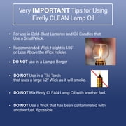 Firefly Fuel Clean Lamp Oil - Smokeless, Odorless, Eco-Friendly - 1 Gallon, Clear
