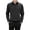 Black, variant on Men Casual Shirt Men's Striped Print Single-breasted Dress Shirt with Turn-down Collar Long Sleeves Business Style Striped Print Shirt
