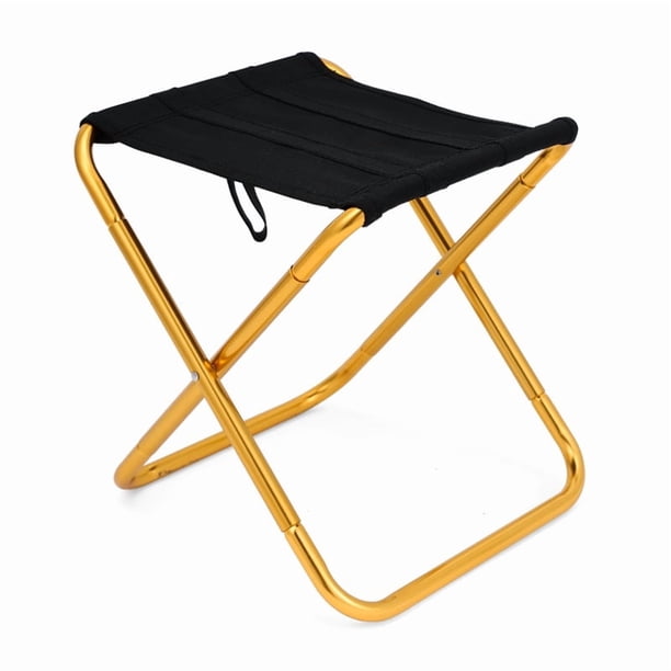 Tabouret De Camping Pliable Super Pratique – Solide, Léger Et Avec Poignée, Parfait Pour Le Jardin, La Pêche Ou La Maison (noir)