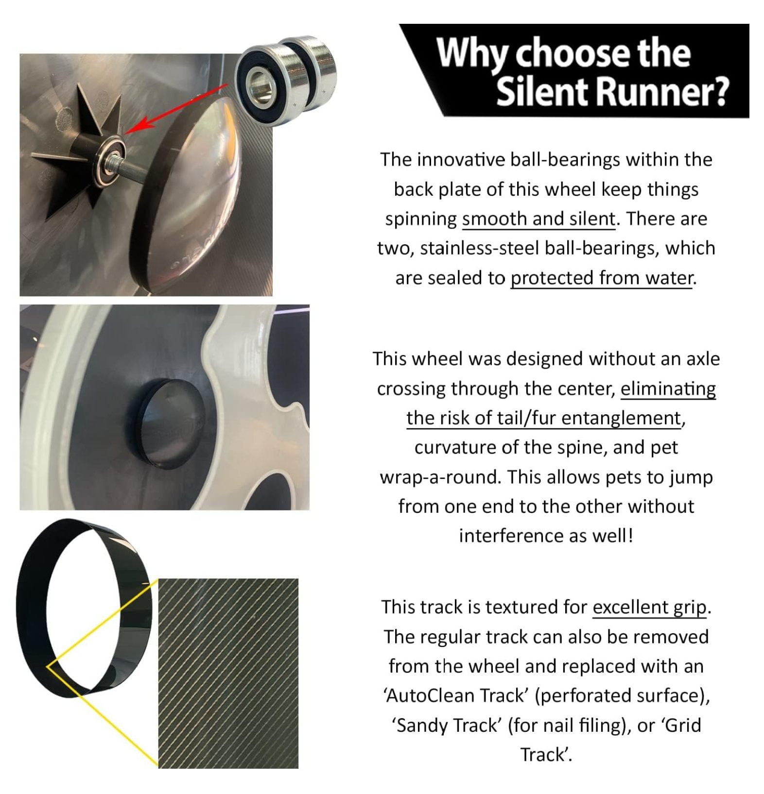 Silent Runner Glow Wheel - 12" Regular - Silent, Fast, Durable Exercise Wheel - Sugar Gliders, Hamsters, Female Rats, Mice & Small Pets