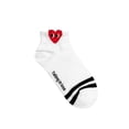 thumbnail image 2 of Women's Ankle Socks 5 Pair Set – Combed Cotton, Heart Design (Made in Korea), 2 of 10