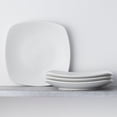 thumbnail image 2 of Noritake Colorscapes WoW Swirl (White on White) Set of 4 Square Dinner Plates, 2 of 7