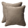 thumbnail image 1 of Pillow Perfect 449791 Monti Taupe 18,5 Pouces Jeter Oreiller (Lot de 2), 1 of 2