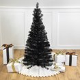 thumbnail image 3 of Northlight Slim Tinsel Artificial Halloween Tree - 4' - Black - Unlit, 3 of 8