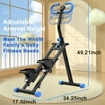 thumbnail image 4 of Kdymod Stair Stepper for Home with Adjustable Handlebar, Vertical Climber Workout Machine for Full-Body Exercise, Compact Foldable & Stable Frame ,Blue, 4 of 10