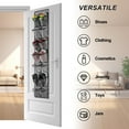 thumbnail image 5 of Over The Door Shoe Organizer, 14 Large Mesh Pockets Hanging Shoe Rack for Closet Organizers and Storage, 2-pack (black), 5 of 7