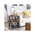 thumbnail image 2 of 2 X Mesilla de Noche con 3 Estantes Estilo Industrial Mesita Auxiliar para Cocina Comedor Dormitorio Madera Metal, 2 of 5