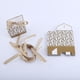 thumbnail image 1 of Set of 10 gold paper gift bags for wedding favors, 1 of 4