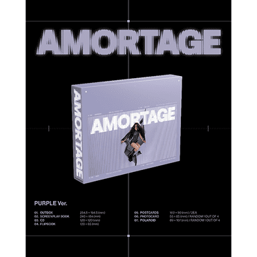 JISOO - [AMORTAGE] Mini Album DELUXE Edition PURPLE Ver