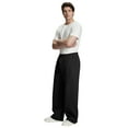 thumbnail image 2 of FEDTOSING Mens Fleece Lined Baggy Sweatpants Winter Wide Leg Comfy Elastic Waist Oversize Track Pants, 2 of 7