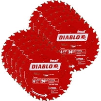10 Pack Freud D0624A Diablo 6-1/2" x 24-Tooth Framing Circular Saw Blade with 5/8" Arbor (Bulk Single Blade)