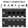 thumbnail image 3 of 3 Pair 4 Channel XLR/ Audio RJ45 Cat5/Cat6 Ethernet Extender XLR Extender Transceiver for Live Stage, 3 of 6