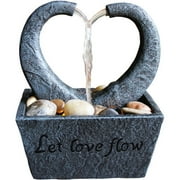 LHS International Newport Coast Collection Flowing Heart Fountain
