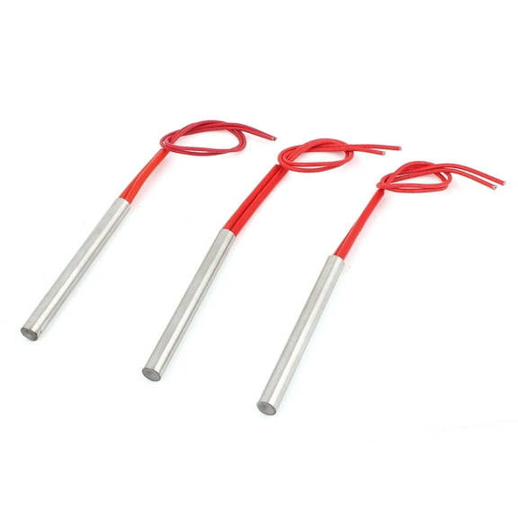 220V 400W Industry Mold Cartridge Heater Heating Element 10mm x 100mm 3Pcs