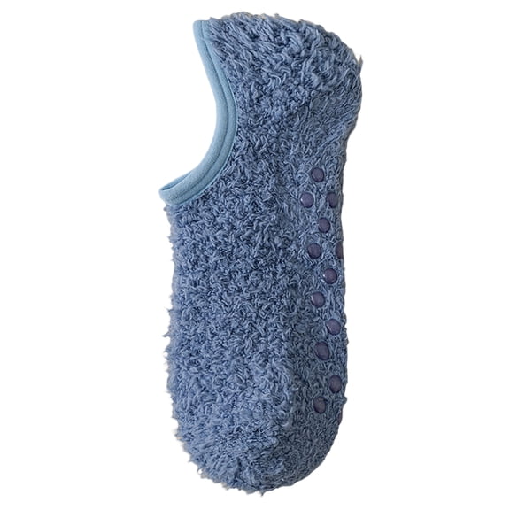 Voska Warm And Non Slip Mens floor Socks Winter Velvet Thickened Home Sleeping And Comfortable Blue One Size