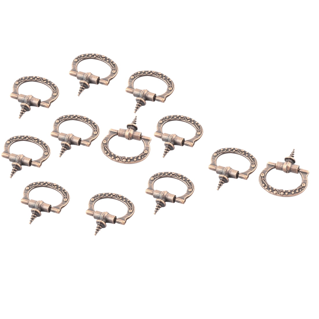 Jewelry Gift Box Single Hole Round Knobs Pull Handles 5mm x 9mm 12PCS