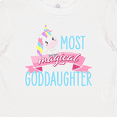 thumbnail image 4 of Inktastic Most Magical Goddaughter- cute unicorn Girls Baby T-Shirt, 4 of 5