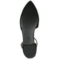 thumbnail image 6 of Journee Womens Lana Buckle Pointed Toe Ballet Flats, Widths Available, 6 of 10