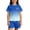 A Blue, variant on Boys Outfits Unisex Kids Lightweight Summer Outfit Gradient Letter Print Crew Neck Short Sleeve Top with Shorts Casual Two Piece Black1 2 Years-3 Years