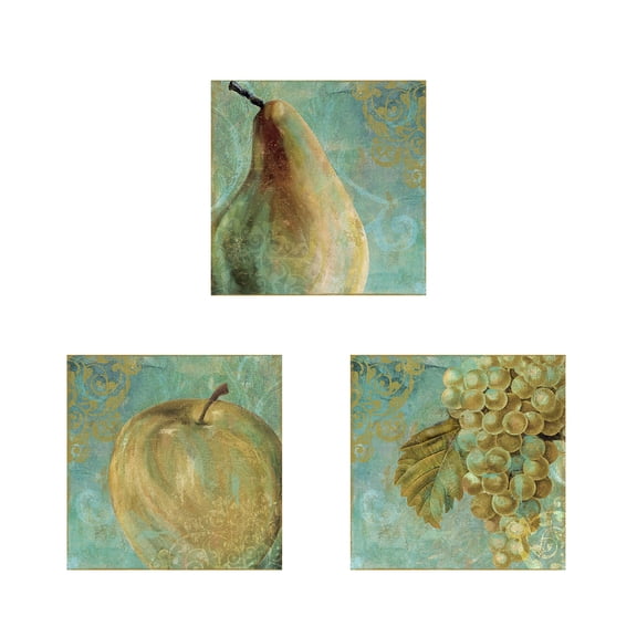 Great Art Now Fruit Palette by Color Bakery 3 Piece Print Art Set Each 12W x 12H