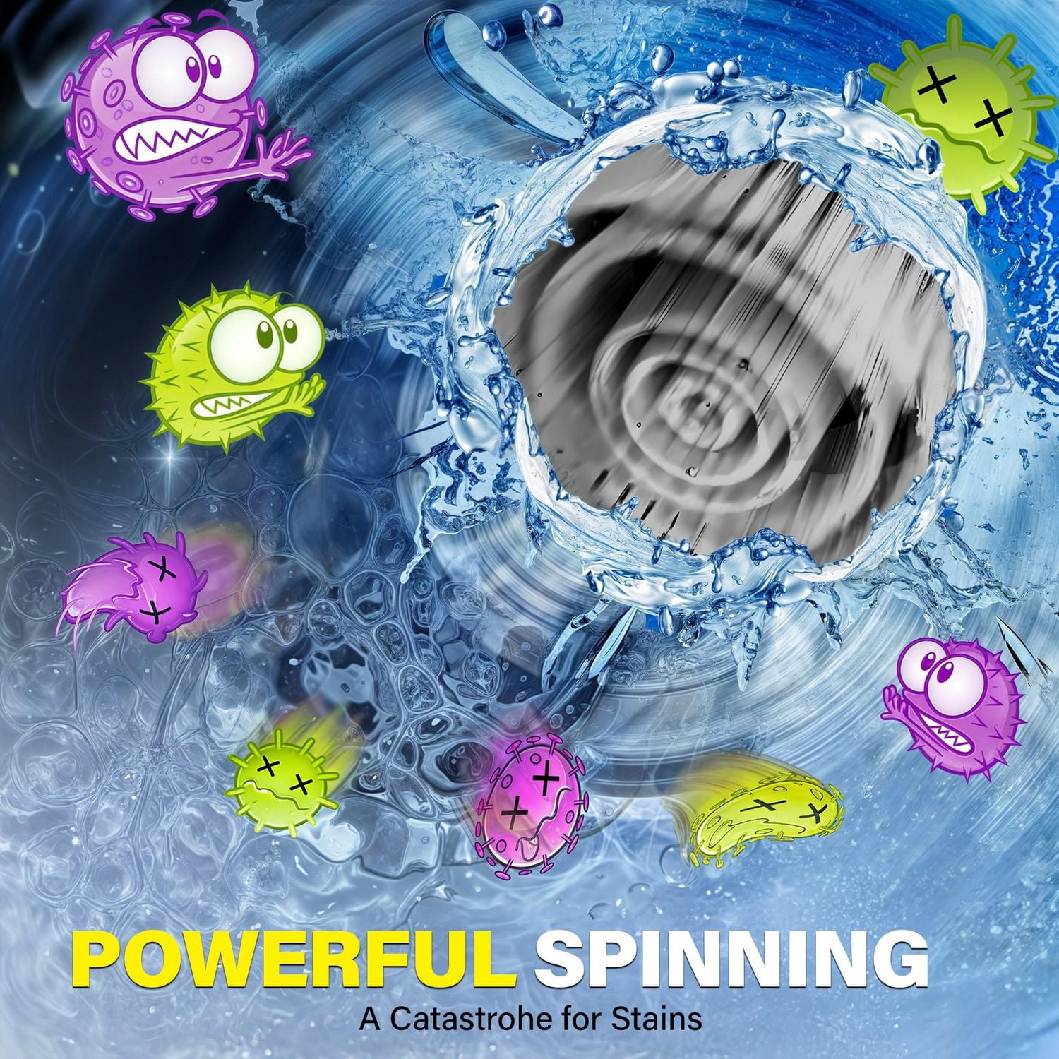 Bell + Howell Scrubtastic Pro Ensemble de Nettoyage Électrique Rechargeable 4 Pièces avec Manche Extensible