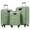 Light Green, variant on 3 Piece Softside Luggage Set,Expandable Suitcase Set with TSA Lock and Spinner Wheels,Lightweight Suitcase for Men Women(20",24",28"),Green