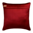 thumbnail image 3 of The HomeCentric Cushion Cover For Sofa, Red Pack of 2, 22x22 inch (55x55 cm) Pillow Covers, Satin Textured & Pintucks Throw Pillows For Sofa, Solid Color Pattern Modern Style Easter - Lustrous Folds, 3 of 3