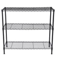 thumbnail image 4 of Xilee 3-Shelf Adjustable Heavy Duty Storage Shelves,36" Wx14 Dx35.8 H Metal Organizer Wire Rack for Laundry Bathroom Kitchen Pantry Closet Garage Shelving Black, 4 of 4