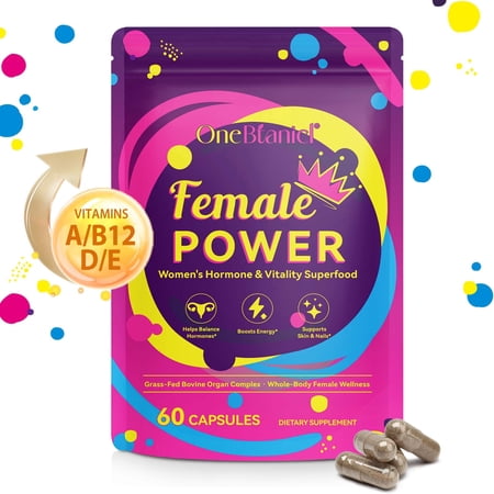 Female Power Capsules, Hormone Balance, Boosts Energy, 60 Capsules