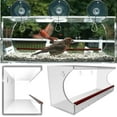 thumbnail image 3 of Large Acrylic Window Bird Feeder: Strong Removable Suction Cup Mounted Outdoor Bird House Feeder, Clear Birdfeeders for Large & Small Birds. Best See Thru Feeder for Bird Watching, 3 of 8