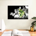 thumbnail image 3 of Elephant Stock Rosemary Cocktail Wall Art - Horizontal Canvas Wall Art - Dining Room Wall Decor - Food And Drink Canvas - Black And Gray Decor - 12" x 8", 3 of 8