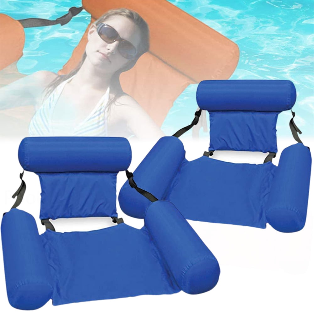 Elbourn 2 Pack Inflatable Pool Float, Fun Beach Floaties Chair