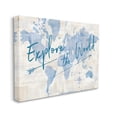 thumbnail image 3 of Stupell Industries Explore The World Motivational Map Graphic Art Gallery Wrapped Canvas Print Wall Art, Design by Sue Schlabach, 3 of 7