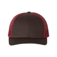 thumbnail image 1 of Richardson Low Pro Trucker Cap, M-L, Coffee-Claret, 1 of 2