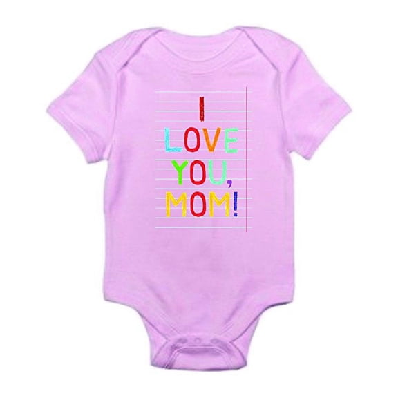 Design With Vinyl Funny Baby Clothes Romper One Piece Outfit Cute Babies Baby to Toddler I Love You Mom Cute Quote Quotes