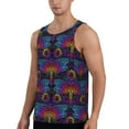 thumbnail image 2 of Xecao Mandalas Dragonfly Men's Tank Top Workout Quick Dry Sleeveless Gym Jogging Muscle Shirts Summer Swim Beach Tops, 2 of 9
