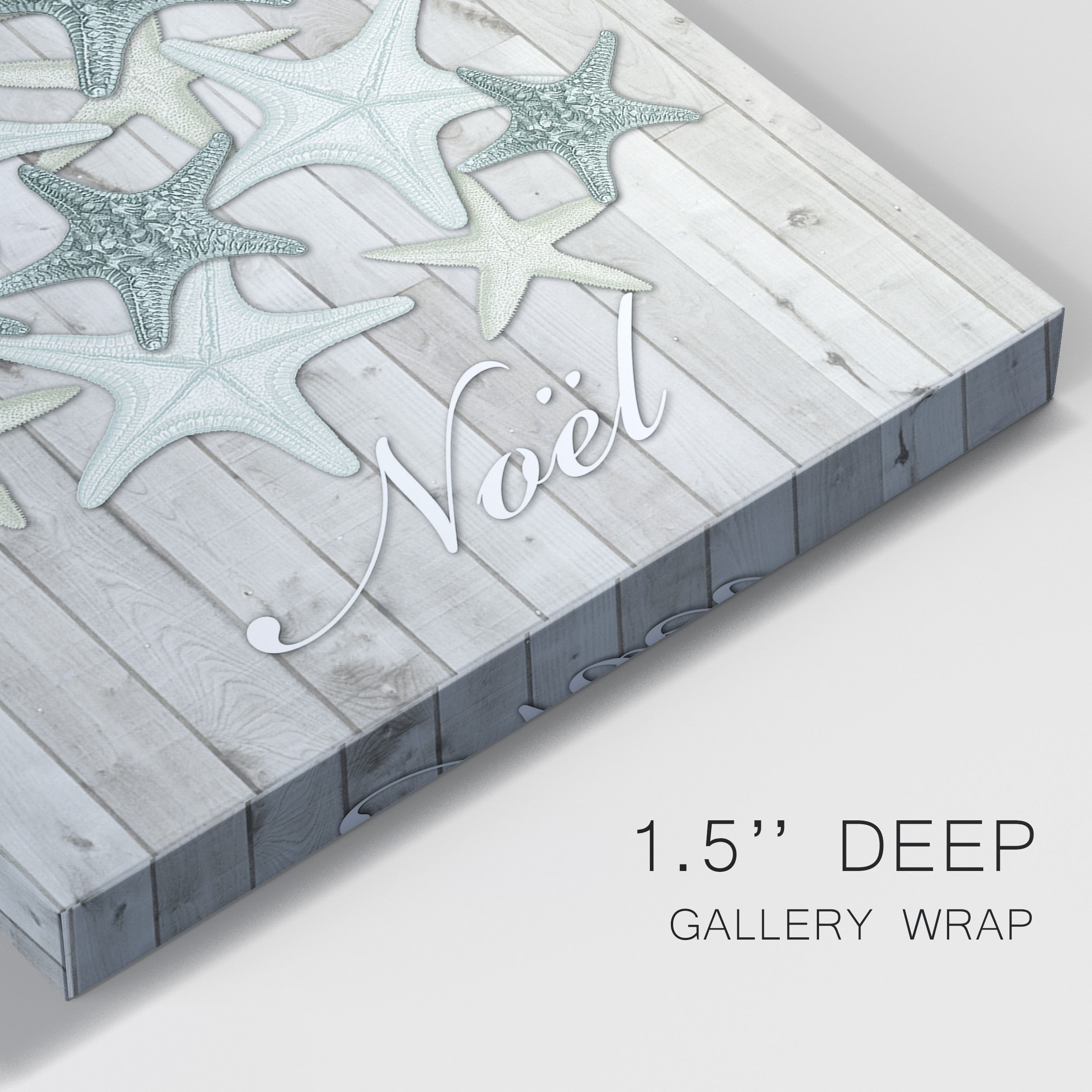Coastal Christmas IV Premium Gallery Wrapped Canvas - Ready to Hang
